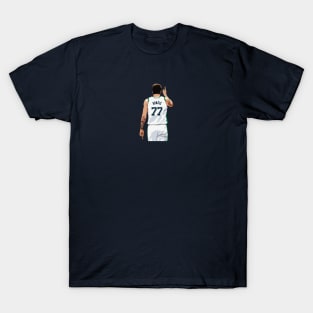 Luka Doncic Pointing White Qiangy T-Shirt